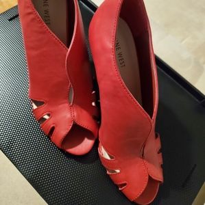 Nine West Peep Toe Open Booties